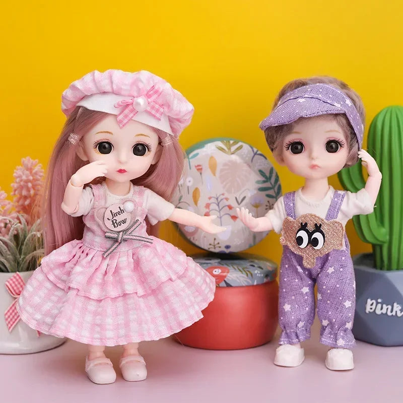 Posable Princess Doll with Outfit and Shoes