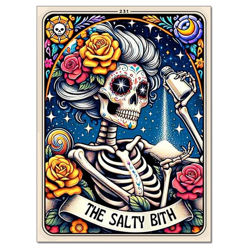 Witch Tarot Diamond Painting Kit - DIY Full Drill Craft for Home Decor