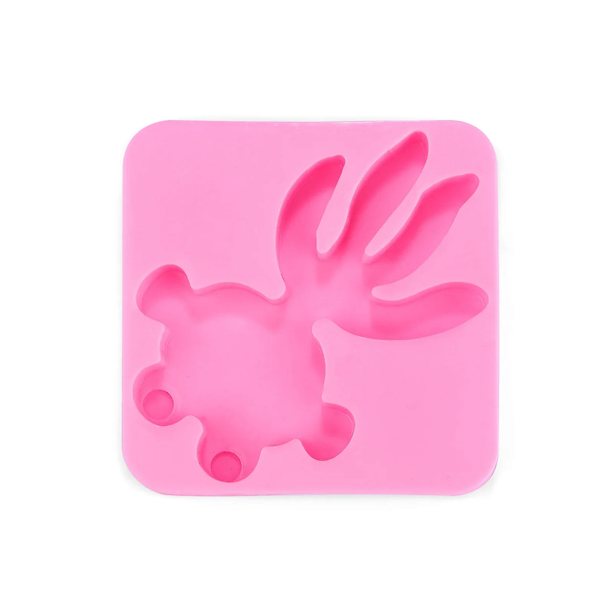 A pink silicone mold shaped like a hand is shown for a Magic Water Elf DIY craft kit.