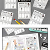 A collection of weekly planning and memo pads featuring various layouts for daily organization and notes.