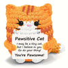 Handmade Crochet Emotional Support Cat Ornament