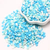 Festive Snowflake Polymer Clay Sprinkles for Crafts and Slime