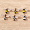 Gold Enamel Honeybee Charms for Jewelry Making (Set of 10)