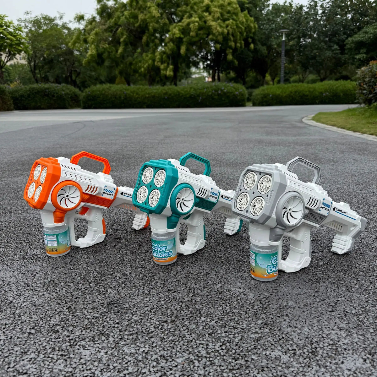 Electric Bubble Gun for Kids – Fully Automatic Rocket Launcher Bubble Machine