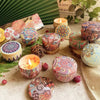 Dried Flower Aromatherapy Candle with Essential Oil