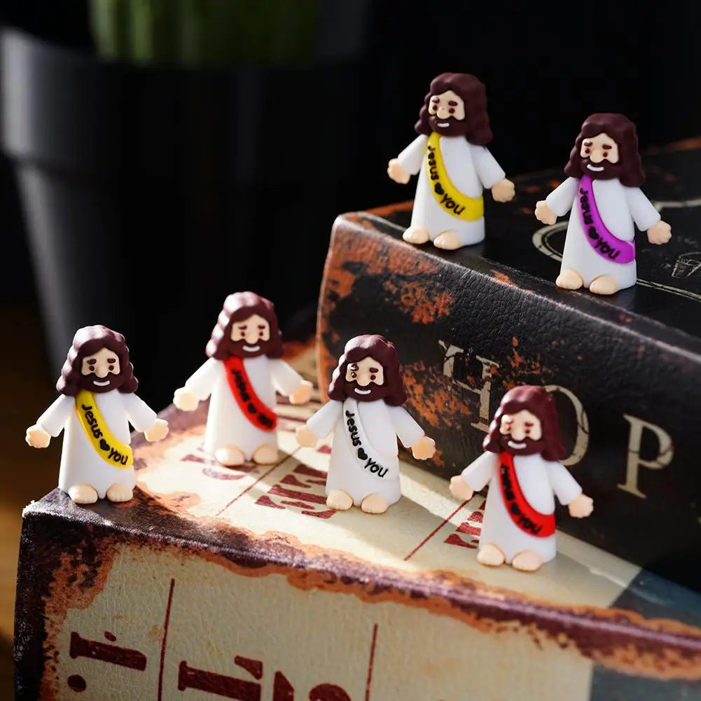 Mini Jesus Figurine Set for Easter Decorations