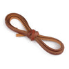 Brown faux leather cords twisted and knotted for DIY jewelry making