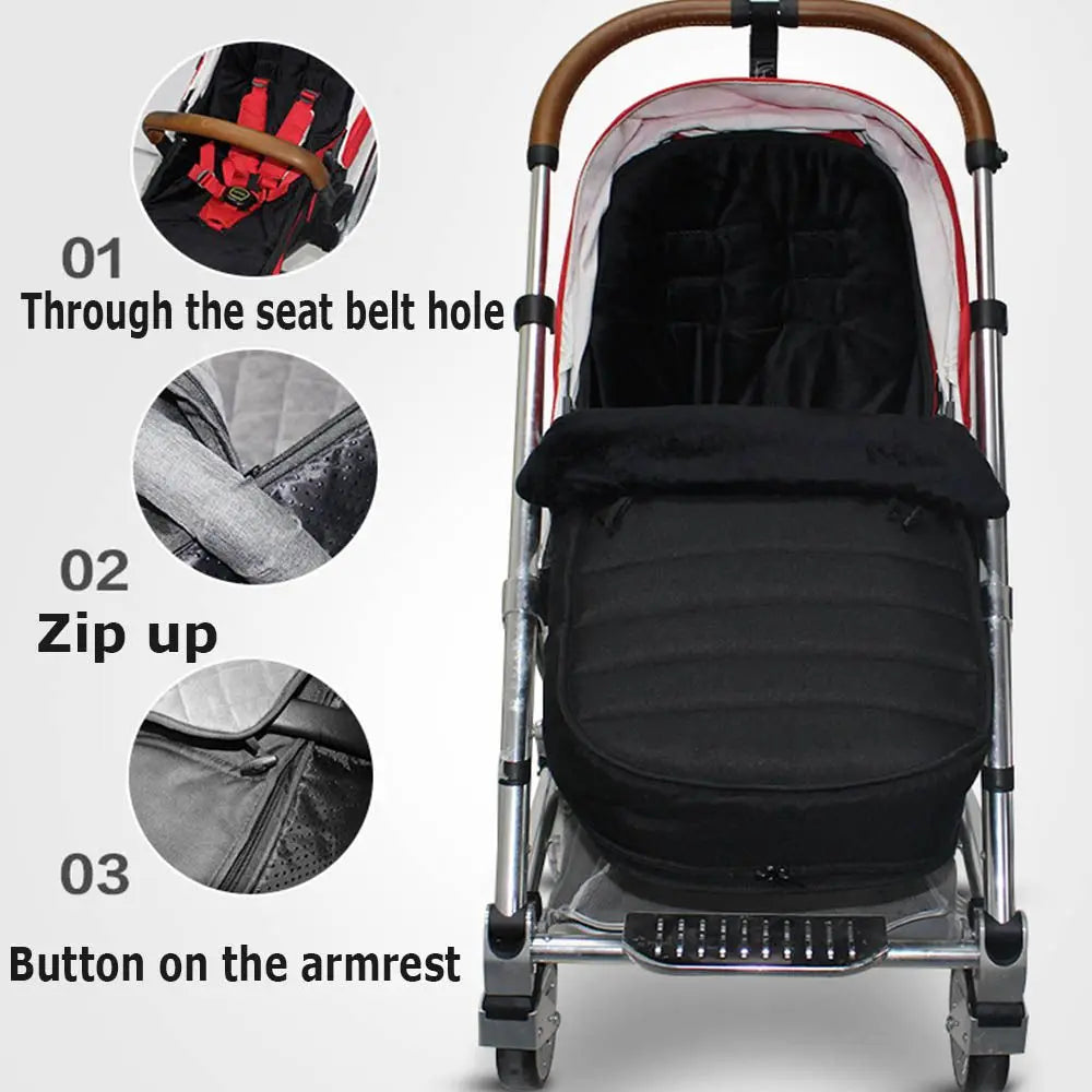 Waterproof Stroller Sleeping Bag with Anti-Slip Base