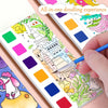 Watercolor Painting Book with Brush — Portable Art Kit for Kids