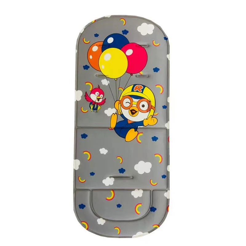 Cartoon Baby Stroller Cushion – Soft, Breathable & Portable