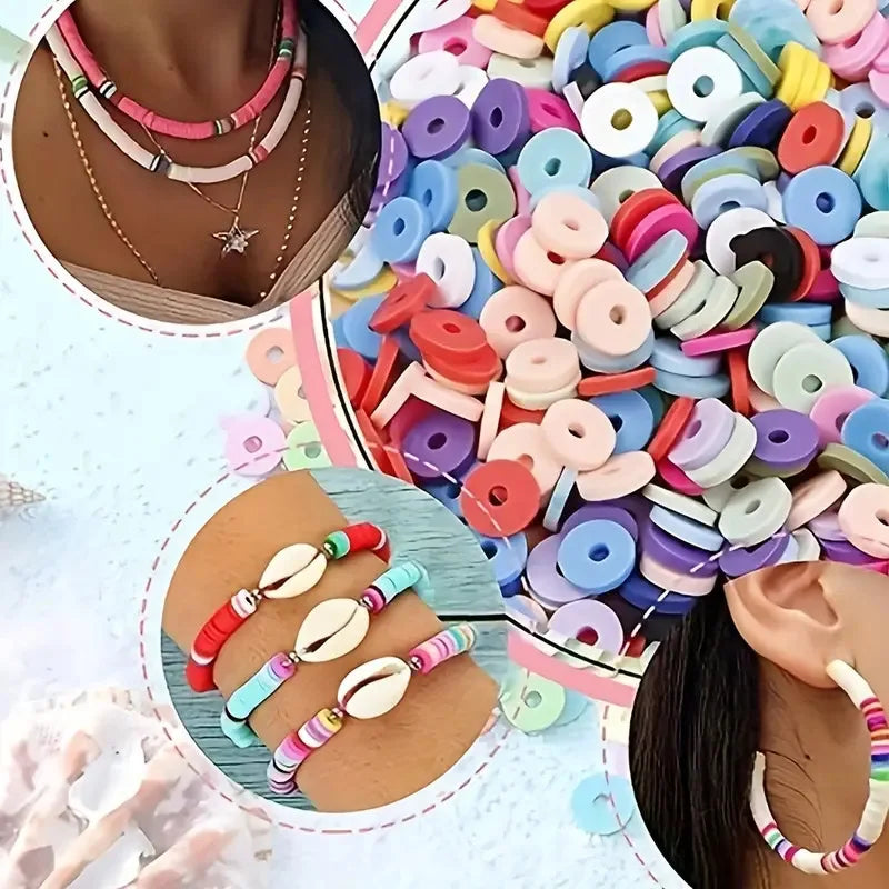 Polymer Clay Beads Assortment for DIY Jewelry Making