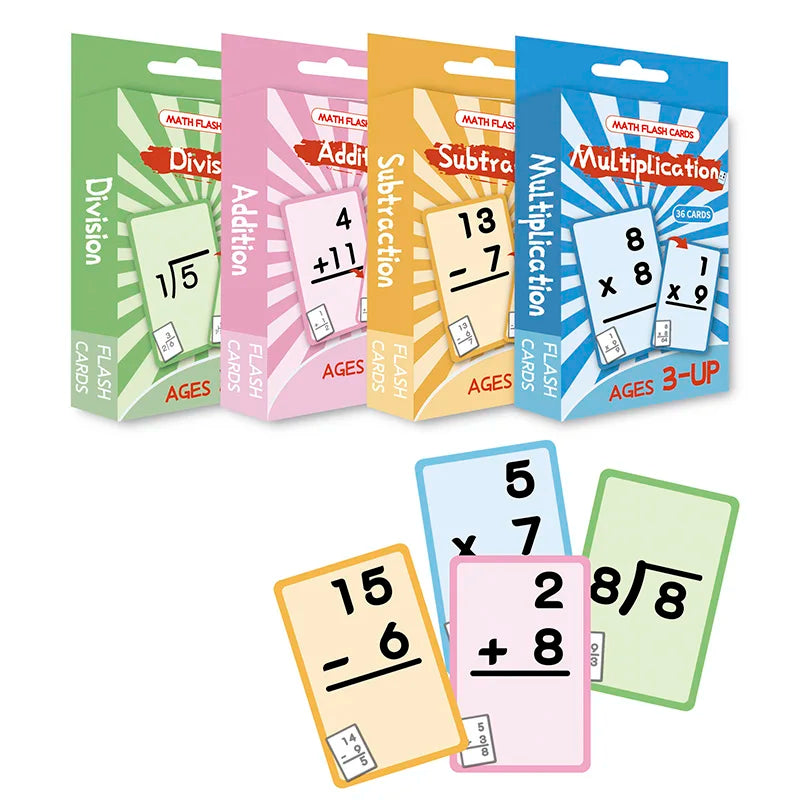 Erasable Math Practice Cards for Kids – Addition, Subtraction, Multiplication & Division