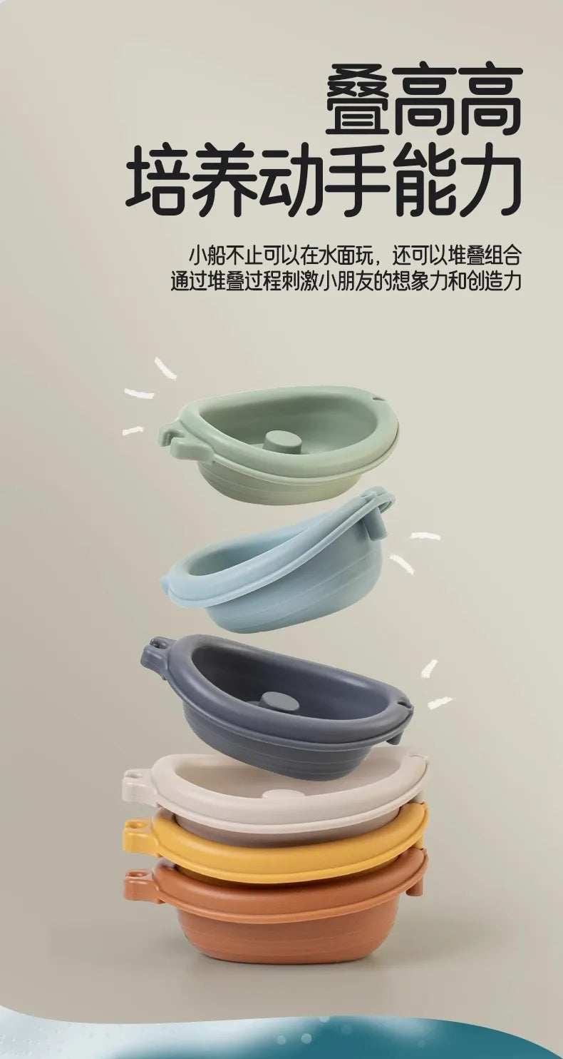 Silicone Baby Bath Toy Set for Sensory Water Play