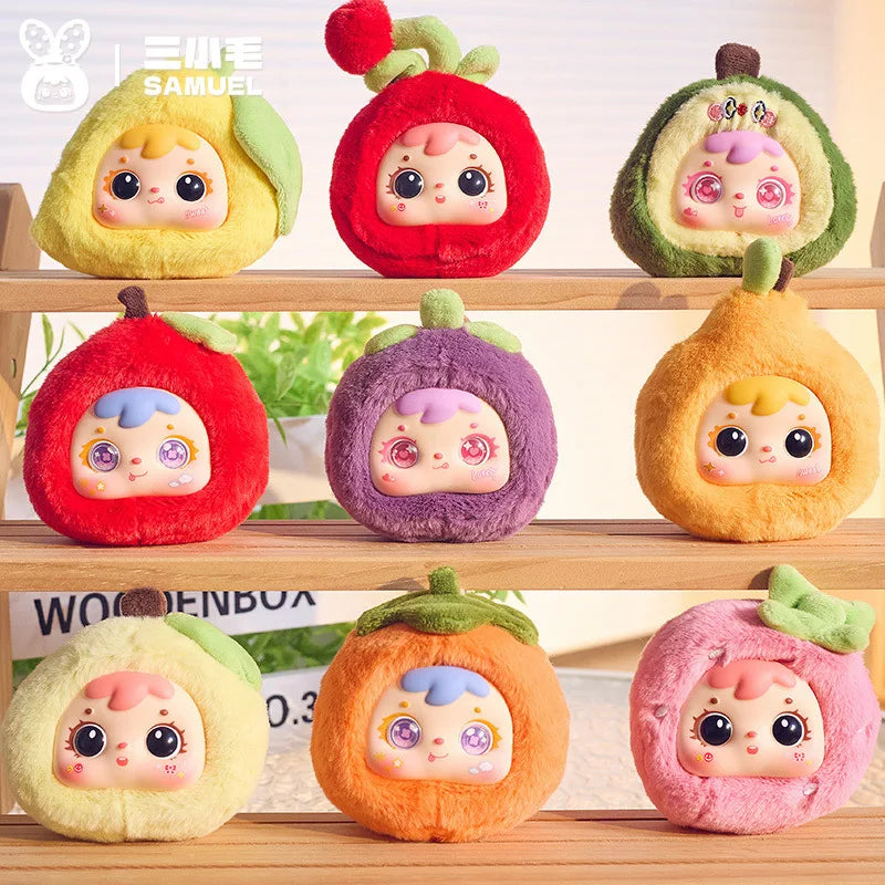 Samuel Heartbeat Plush Fruit Style Keychain Blind Box