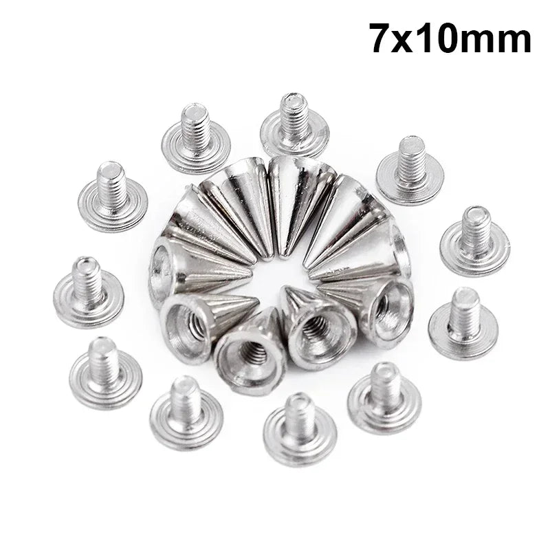 Punk Spike Rivets for DIY Clothing and Accessories