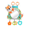 Baby Car Seat Toy with Mirror, Crinkle Paper & Teether