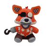 An orange and white plush toy resembling a fox character from Five Nights at Freddy's