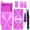 Stackable Diamond Painting Organizer Tray with Tweezers & Brush