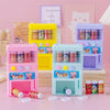 Kids Interactive Vending Machine Toy with Mini Drinks and Coins