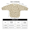 Waterproof Long-Sleeve Art Smock Bib for Toddlers
