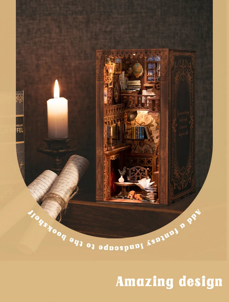 Eternal Bookstore DIY Book Nook Kit with LED Lighting