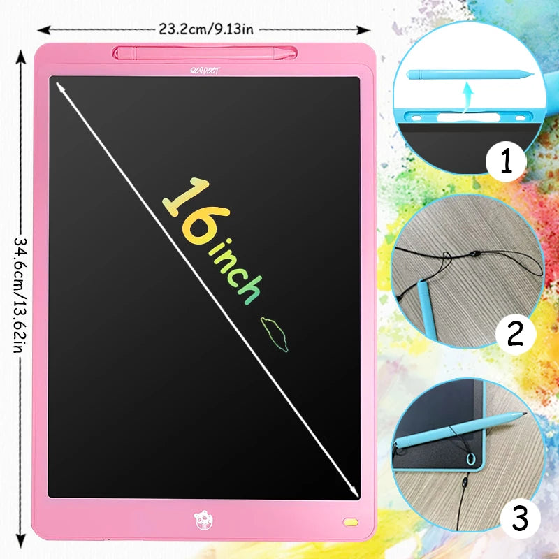 LCD Writing Tablet for Kids – Doodle Board with Lock Function