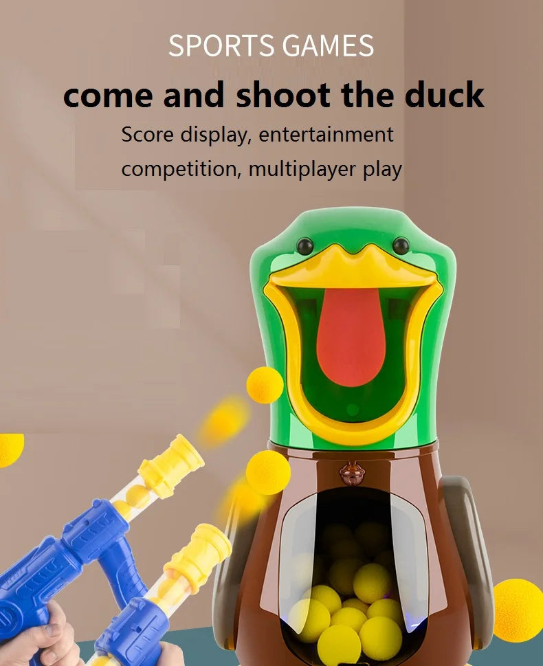 Air-Powered Duck Shooting Game with Electronic Scoreboard