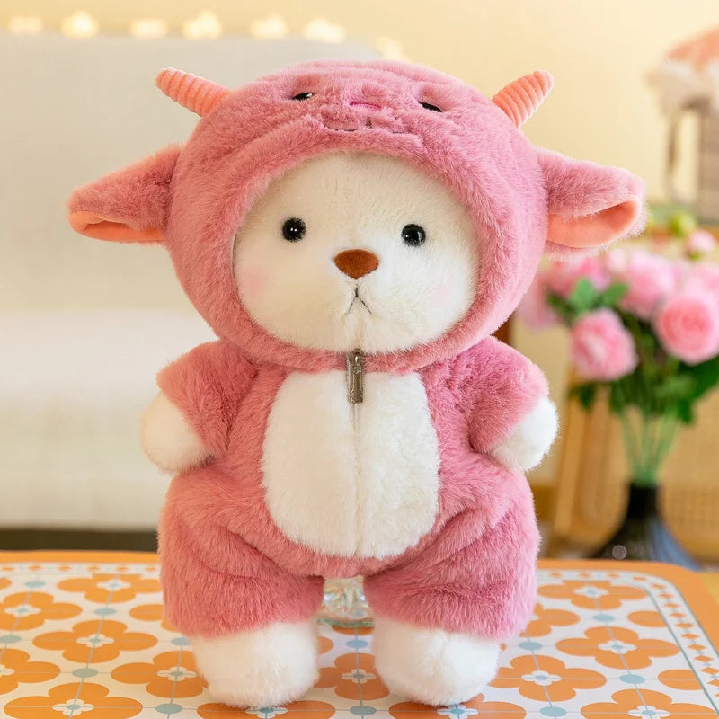 Adorable Suit-Wearing Plush Bear