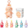 A collection of Labubu The Monsters Big Into Energy plush dolls in various colors and styles.