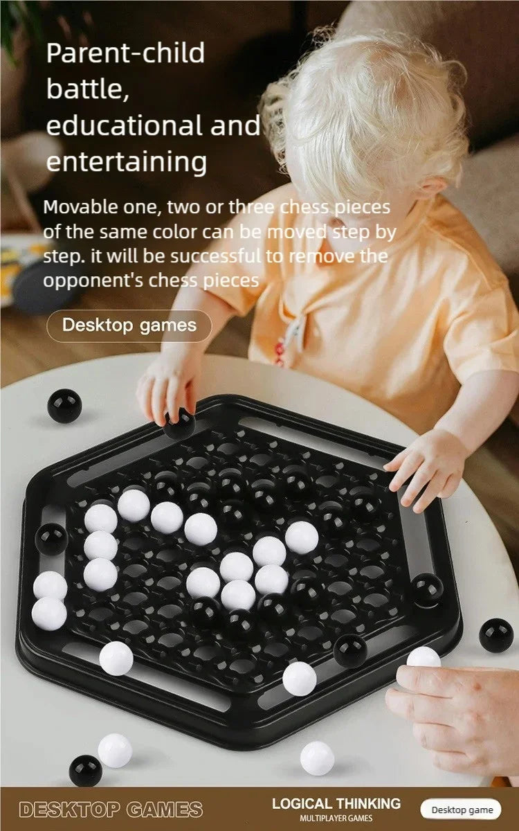 Push Chess Strategy Board Game for Family Fun