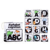 A set of alphabet cognition cloth books featuring animals and letters A through J.