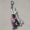 Acrylic figure stand of an anime character with pink hair and white wings