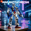 Mecha Robot Building Blocks Set - 648 Pieces, Poseable DIY Model Kit
