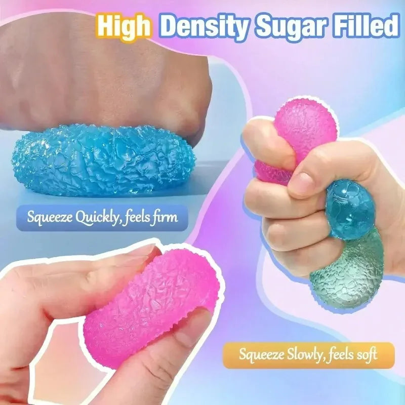 Textured Stress Ball – Slow-Rising Sensory Fidget Toy for Stress Relief