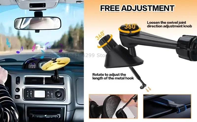 Mini Clip-On Car Cymbal for Ventilation Ports