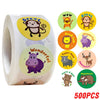 Spanish Motivational Reward Stickers for Kids – Cute Animal Encouragement Sticker Roll