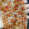 Natural Stone Faceted Beads for Jewelry Making