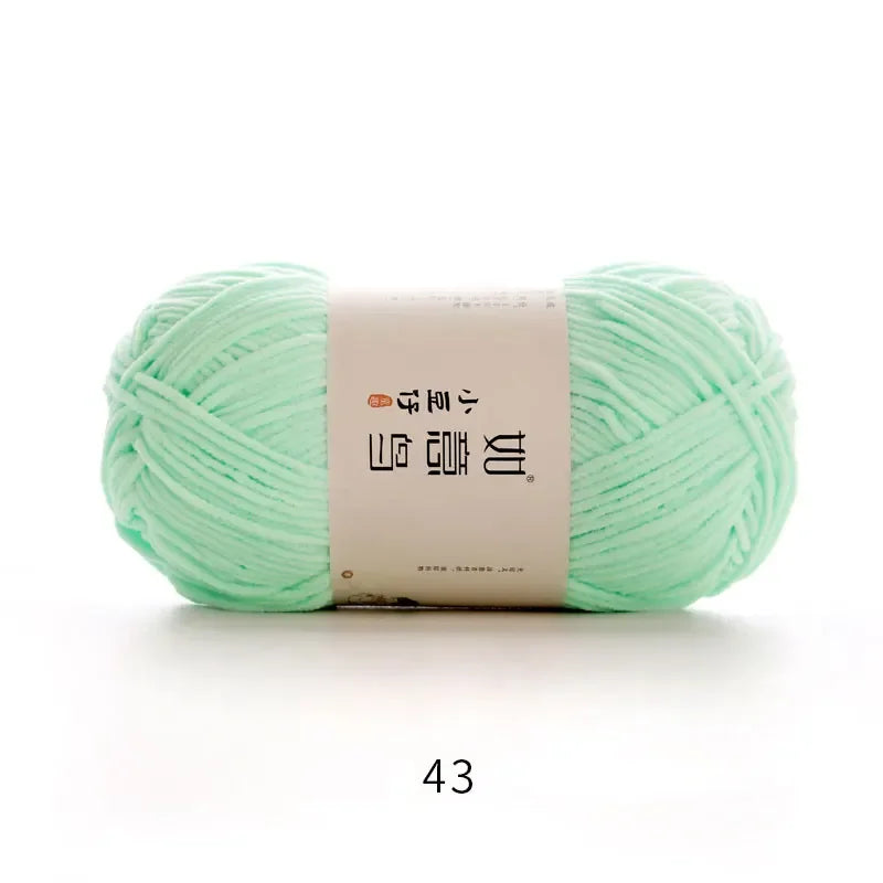 Soft Chenille Yarn for Knitting & Crochet - 50g Ball