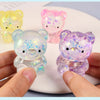 Glitter Gummy Bear Stress Relief Squishy Toy