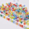 Faceted Round Crystal Glass Beads - 8mm Mixed Colors, 30-Pack