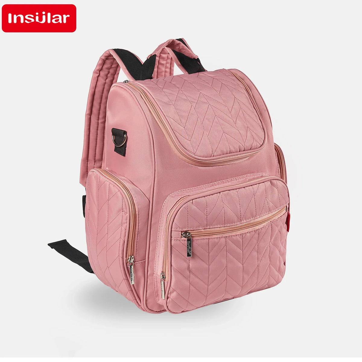 Large-Capacity Waterproof Diaper Backpack for Parents on the Go