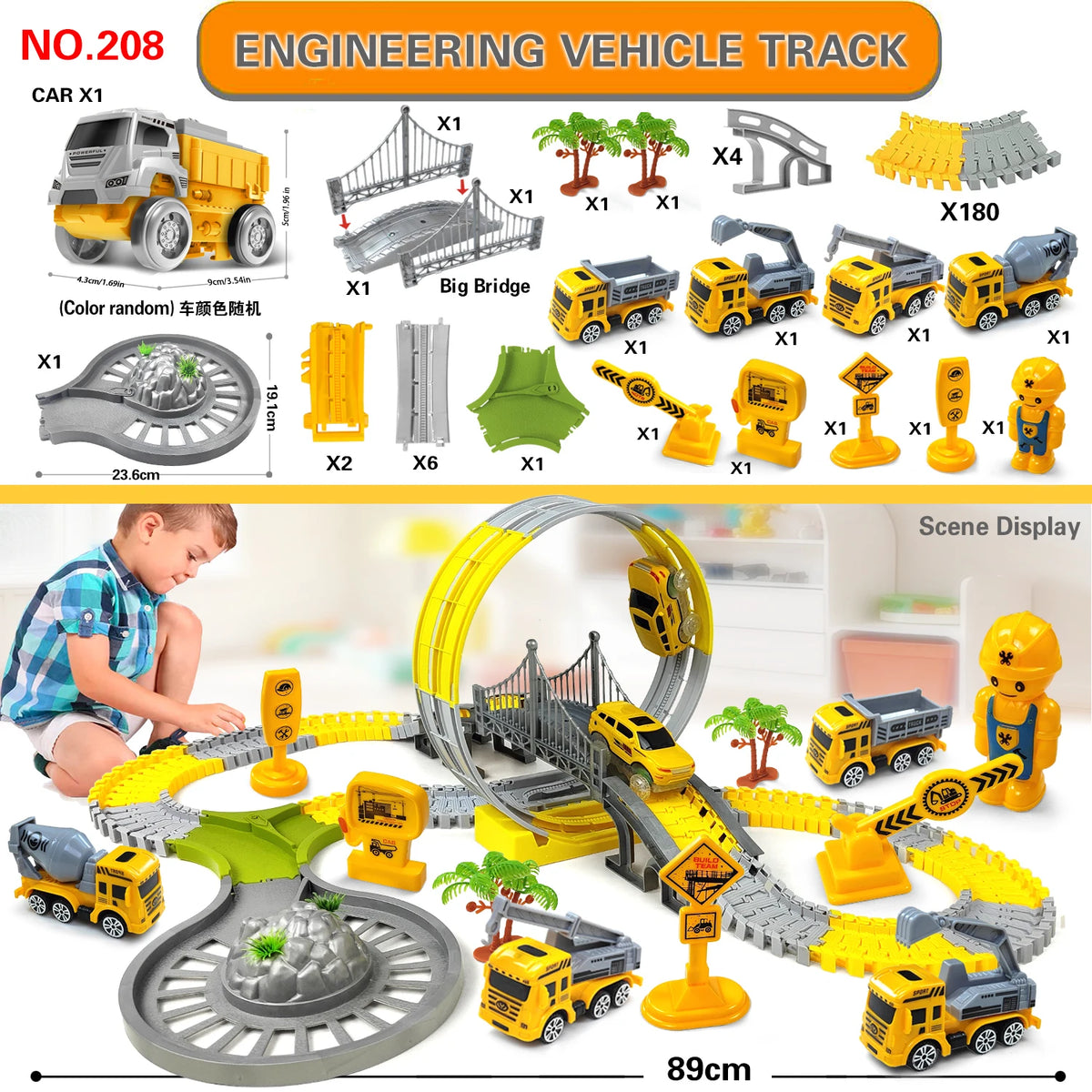 Magic Climbing Track Car Set for Kids