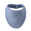 Organic Cotton Muslin Baby Bib with Bandana Style