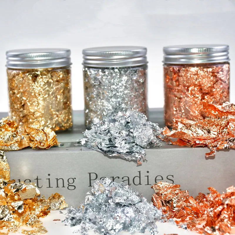 Metallic Foil Flakes for Crafts, Nail Art & DIY Projects