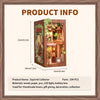 Owl Bookstore Miniature Book Nook DIY Kit with LED Lighting