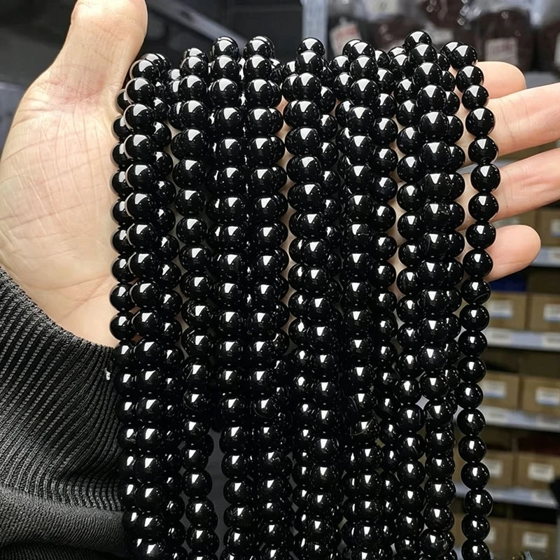 Genuine Tiger Eye Stone Beads for Jewelry Making – Round 8mm, 15" Strand