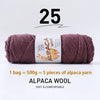 Luxurious Alpaca Wool Blend Yarn — 500g Thick Knitting Yarn
