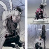 Anime Alien Stage acrylic figure stand featuring a character with white wings and dark clothing.
