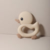 Adorable Duck Silicone Baby Teether with Clip