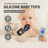 Cute Bear Silicone Teether Toy with Remote Control Design